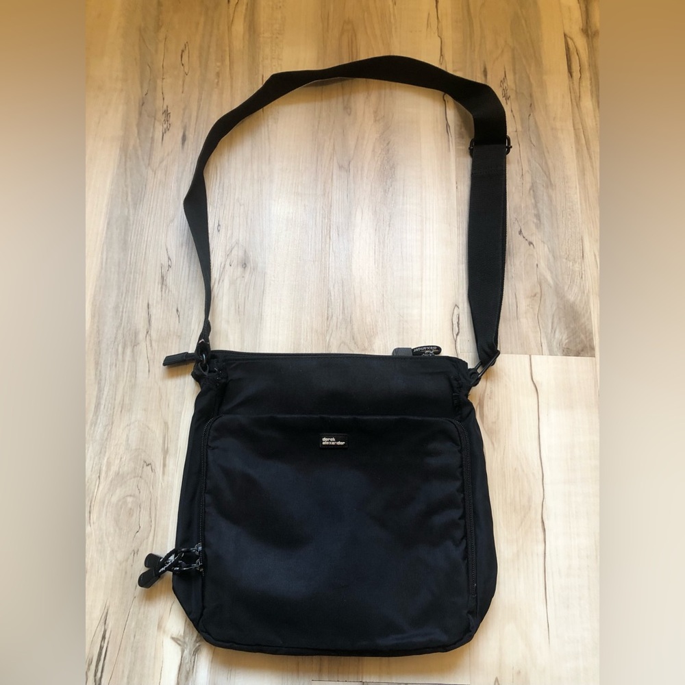 Derek Alexander Classic Black Shoulder Crossbody Bag